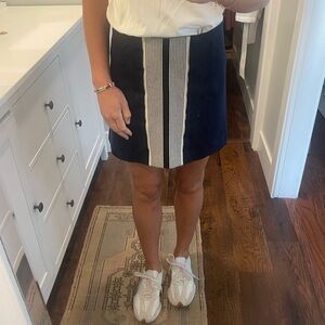 Tory Sport Small navy and white skirt
